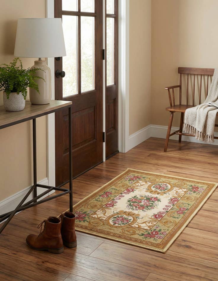 Detail image of 2' x 3' Easy-Clean Traditional Indoor / Outdoor Rug
