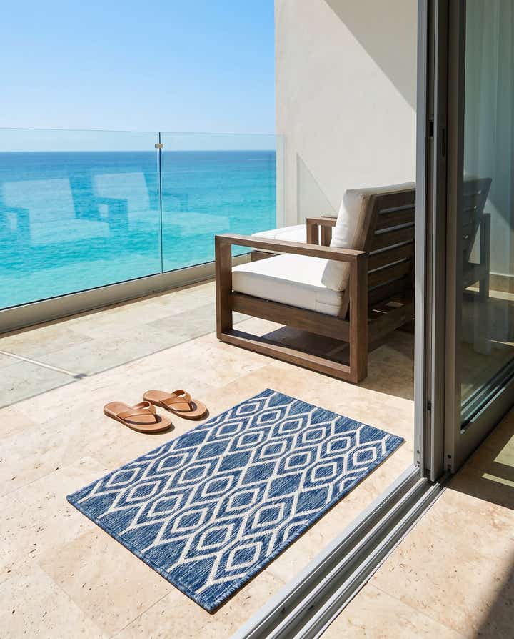 2' x 3' Easy-Clean Jill Zarin Turks and Caicos Indoor / Outdoor Rug