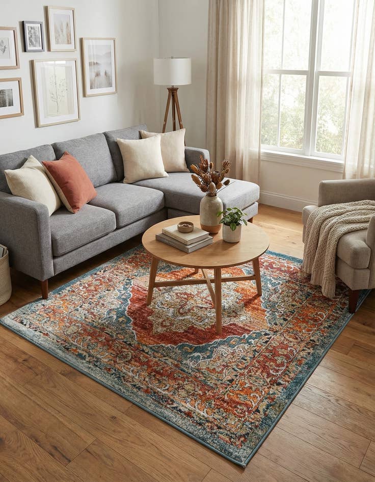 Detail image of  4' x 4' Isabella Square Rug