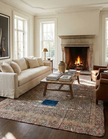 8' 5 x 11' 7 Hand Knotted Ultra Vintage Persian Wool Rug