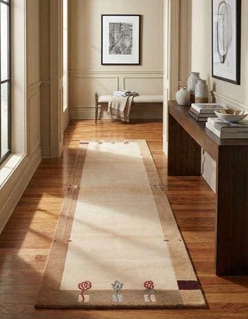 2' 9 x 9' 11 Hand Knotted Darya Wool Runner Rug