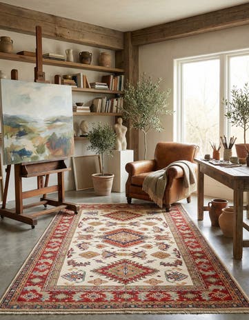 5' 6 x 8' Kazak Wool Rug