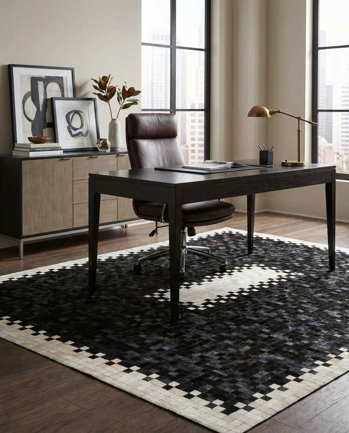 8' 1 x 10' 1 Cowhide Stocks Rug