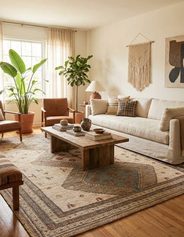9' x 12' Chenille Jute Rug