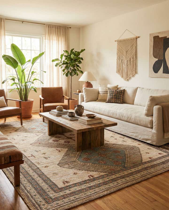 9' x 12' Chenille Jute Rug