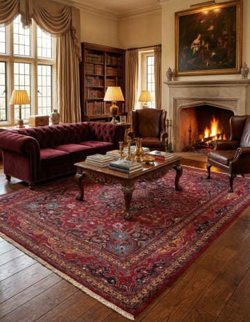 8' 5 x 11' 7 Mashad Wool Rug