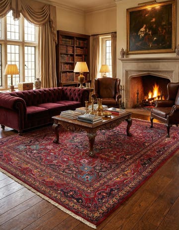 8' 5 x 11' 7 Mashad Wool Rug