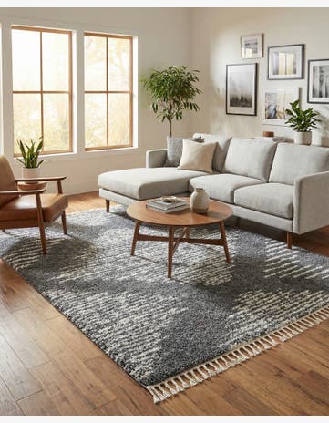 Gray Serenity Shag Rug