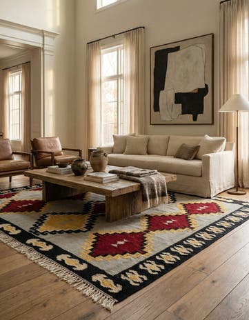 8' 2 x 9' 5 Hand Knotted Darya Wool Rug