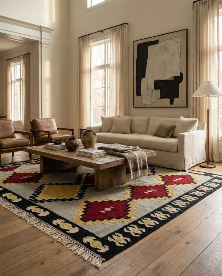 8' 2 x 9' 5 Hand Knotted Darya Wool Rug