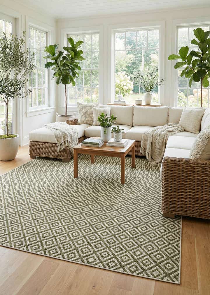 7' x 10' Easy-Clean Jill Zarin Costa Rica Indoor / Outdoor Rug