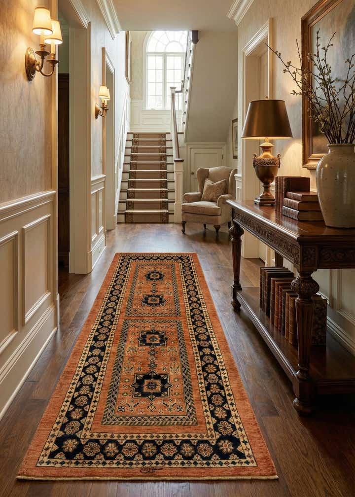 2' 8 x 7' 1 Luribaft Wool Runner Rug