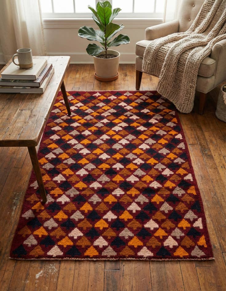 Detail image of 2' 9 x 4' 5  Hand Knotted Balouch Wool Rug