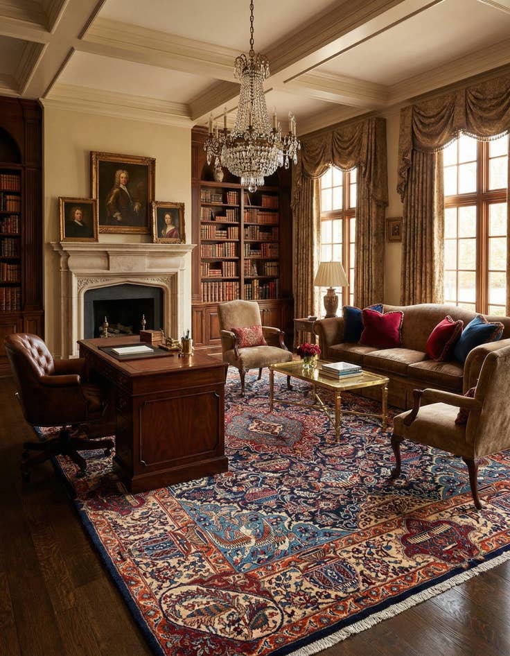 Detail image of 9' 10 x 12' 10 Kashmar Wool Rug