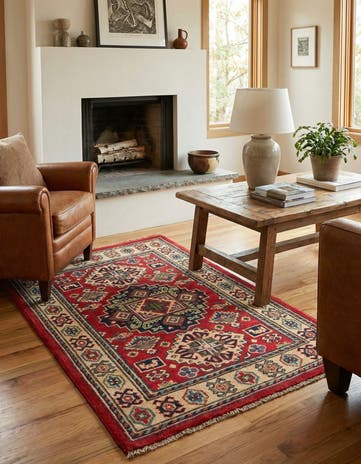 2' 7 x 4' 3 Hand Knotted Kazak Rug