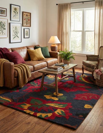 5' 1 x 8' Agra Wool Rug