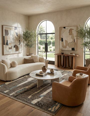 7' 11 x 10' 4 Hand Knotted Beni Marok Rug