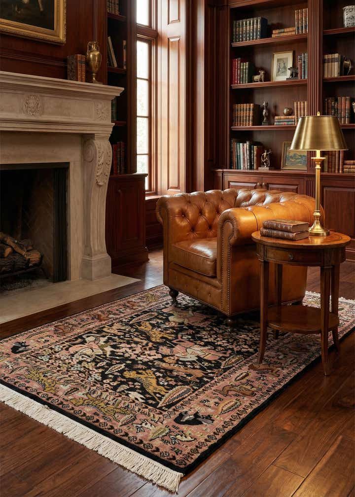 3' 3 x 5' 4 Hand Knotted Bokhara Oriental Rug