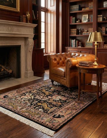 3' 3 x 5' 4 Hand Knotted Bokhara Oriental Rug
