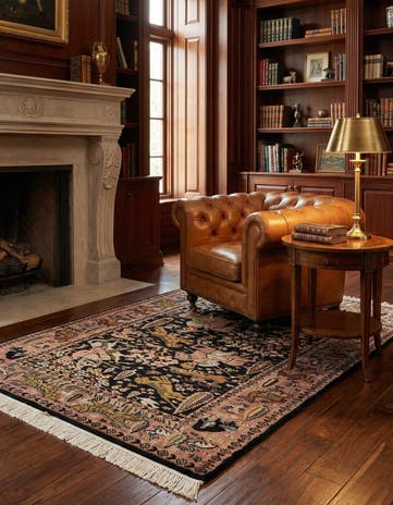 3' 3 x 5' 4 Hand Knotted Bokhara Oriental Rug