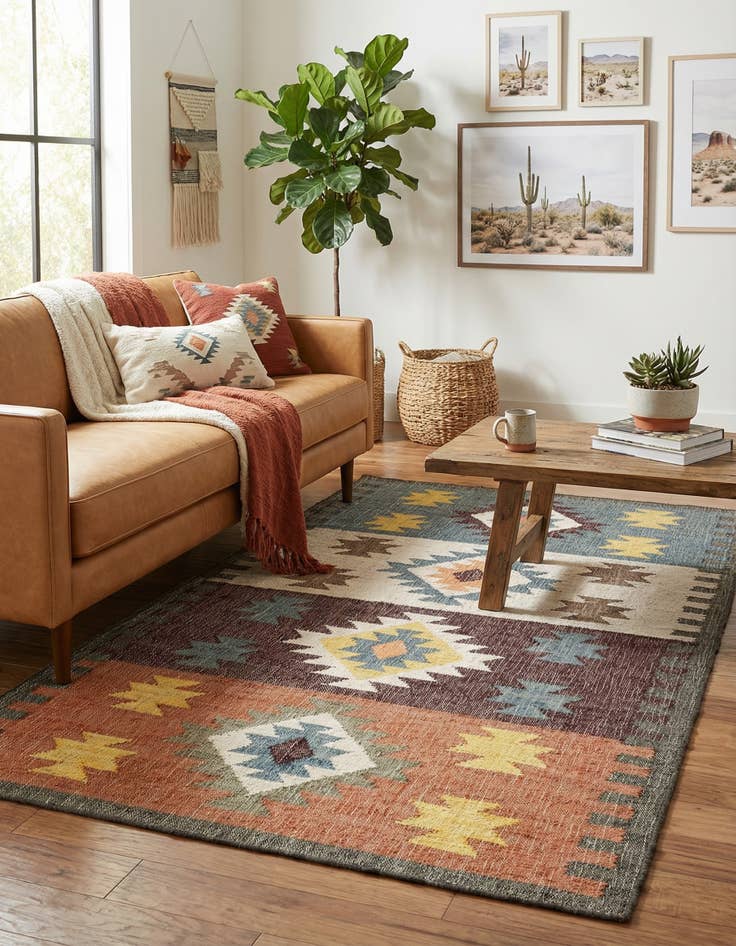 Detail image of 5' 1 x 8'  Hand Woven Kala Handwoven Jute Rug