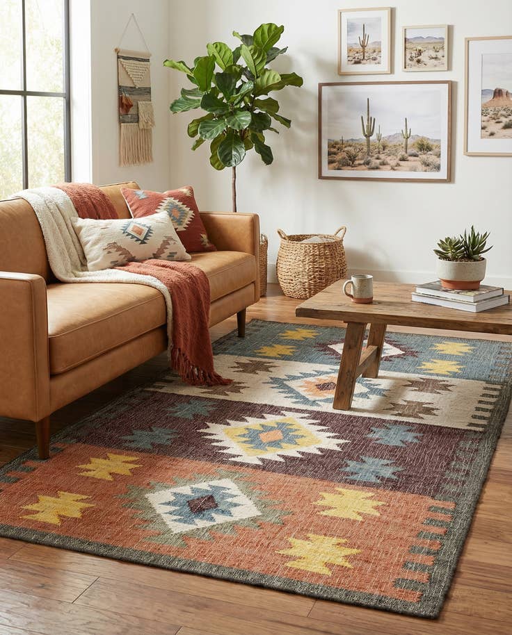 Detail image of 5' 1 x 8' Hand Woven Kala Handwoven Jute Rug