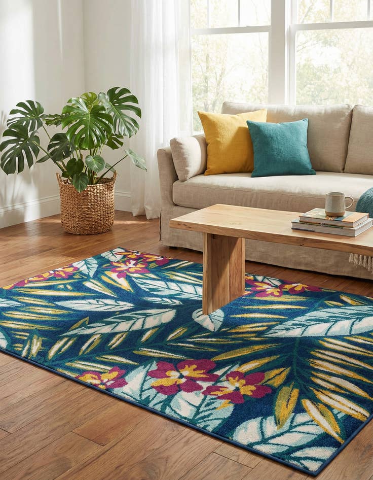 Detail image of 5' 3 x 8' Bloom Rug