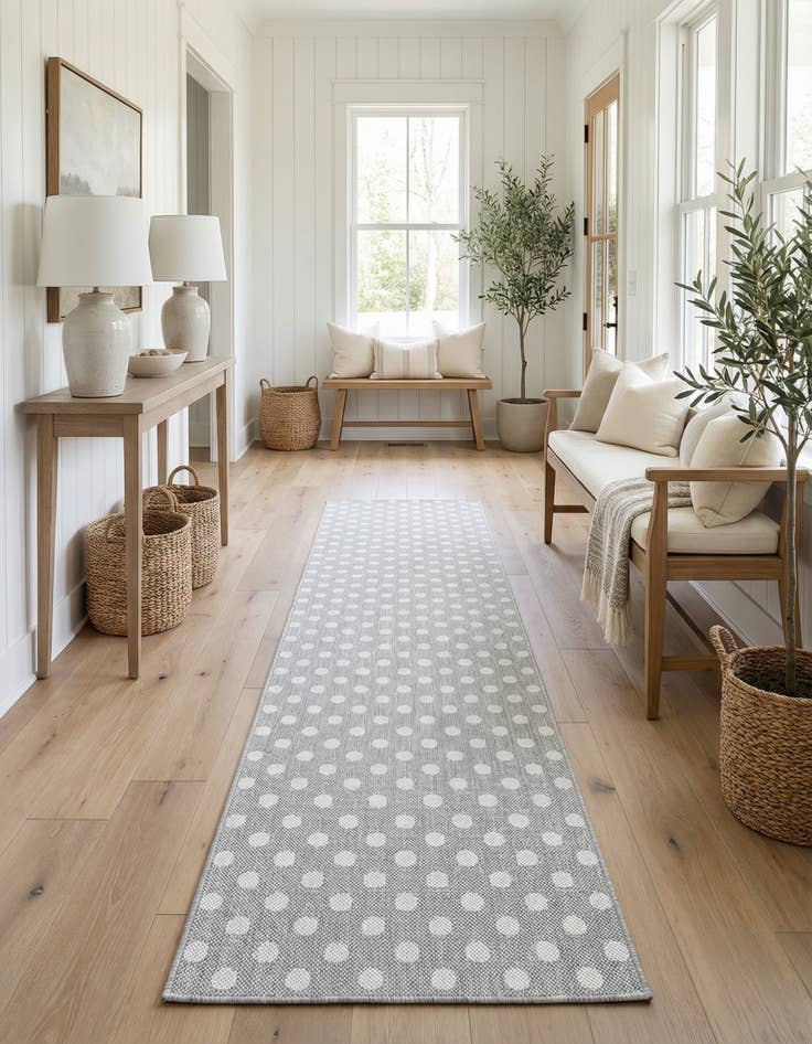 Detail image of  2' 7 x 10'  Washable Sabrina Soto Indoor / Outdoor Runner Rug