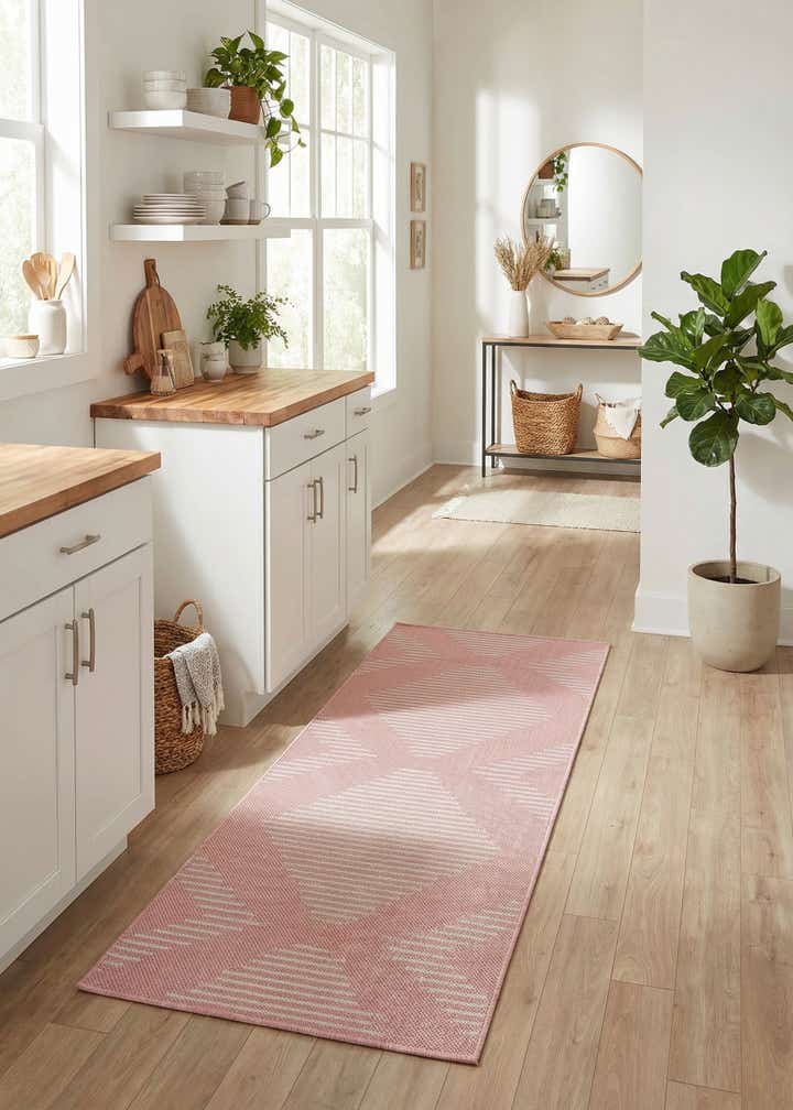 2' x 5' 3 Easy-Clean Modern Indoor / Outdoor Runner Rug