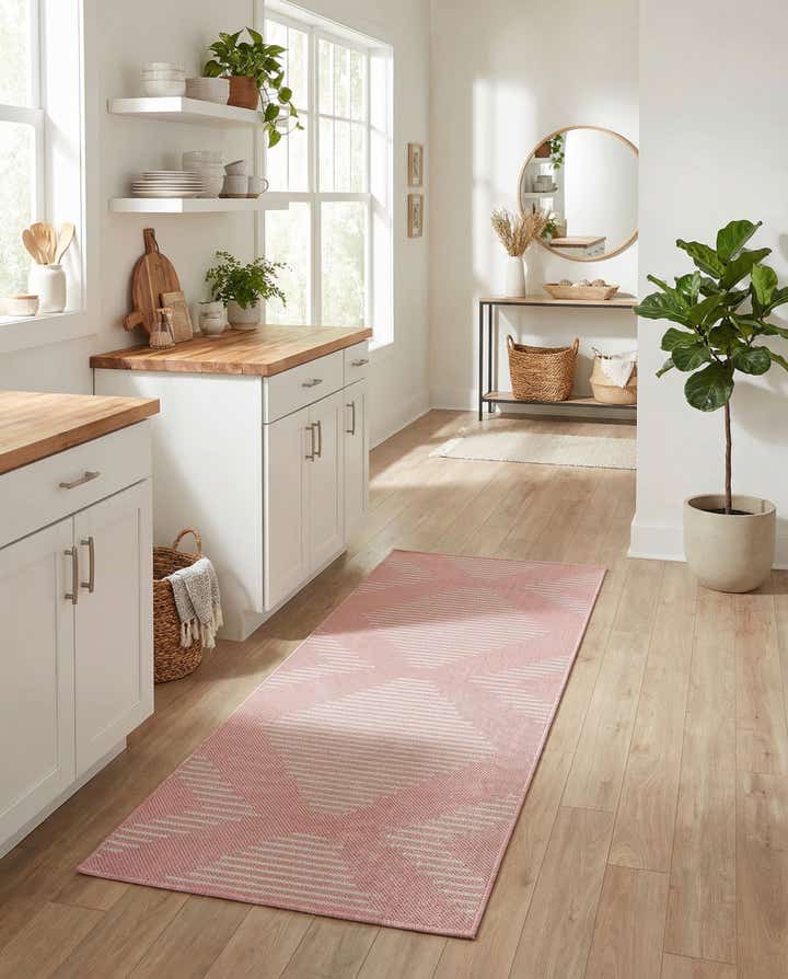 2' x 5' 3 Easy-Clean Modern Indoor / Outdoor Runner Rug
