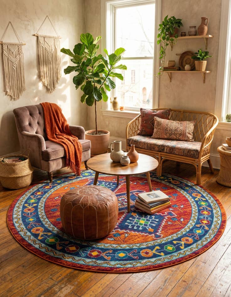 Detail image of  7' 10 x 7' 10 Calypso Round Rug