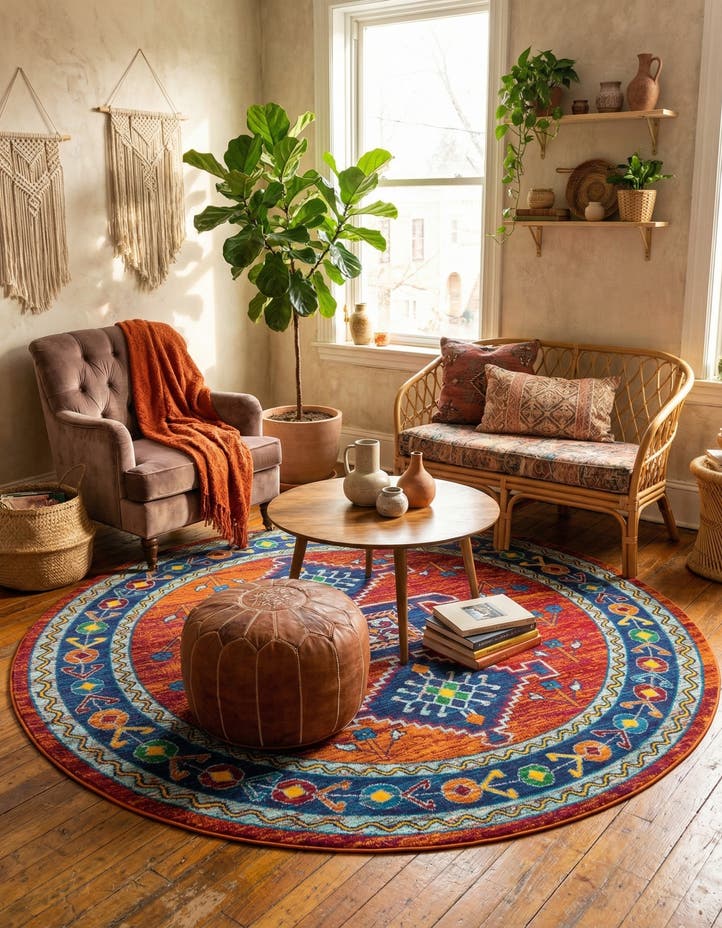 7' 10 x 7' 10 Calypso Round Rug
