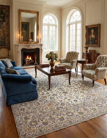 8' x 11' 6 Kashan Rug