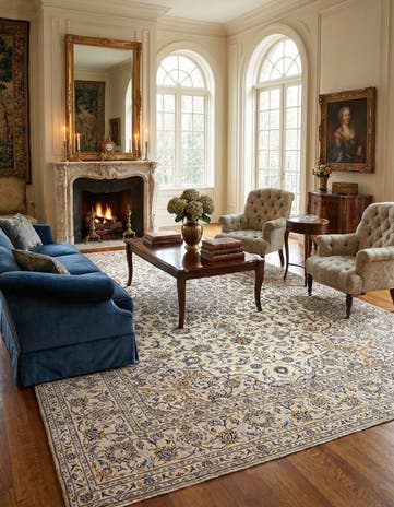 8' x 11' 6 Kashan Rug