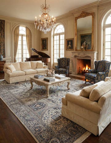 10' x 13' 4 Hand Knotted Nain Rug