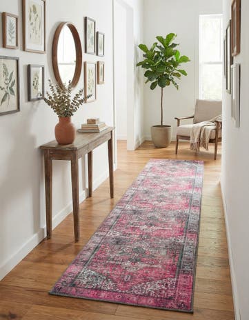 2' 6 x 12' Washable Timeless Runner Rug