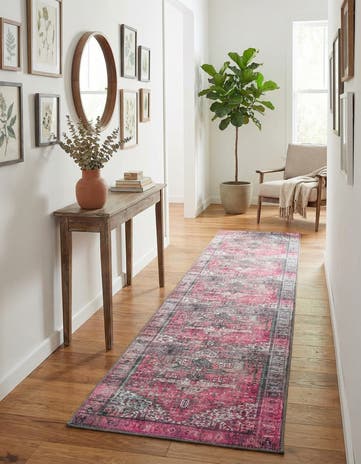 2' 6 x 12' Washable Timeless Runner Rug