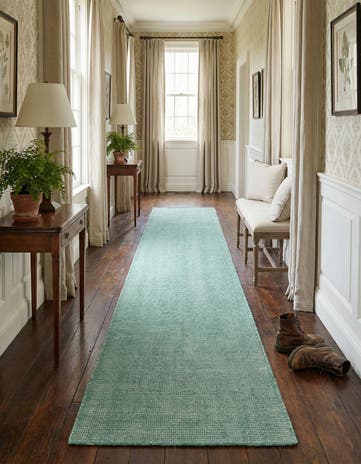2' 7 x 14' 1 Hand Woven Jill Zarin English Manor Farmhouse Wool Runner Rug