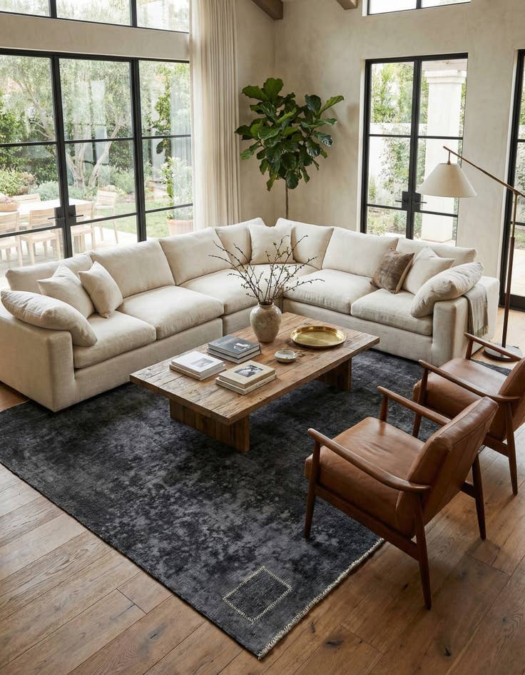 Detail image of  6' x 9' 1  Hand Knotted Ultra Vintage Persian Wool Rug