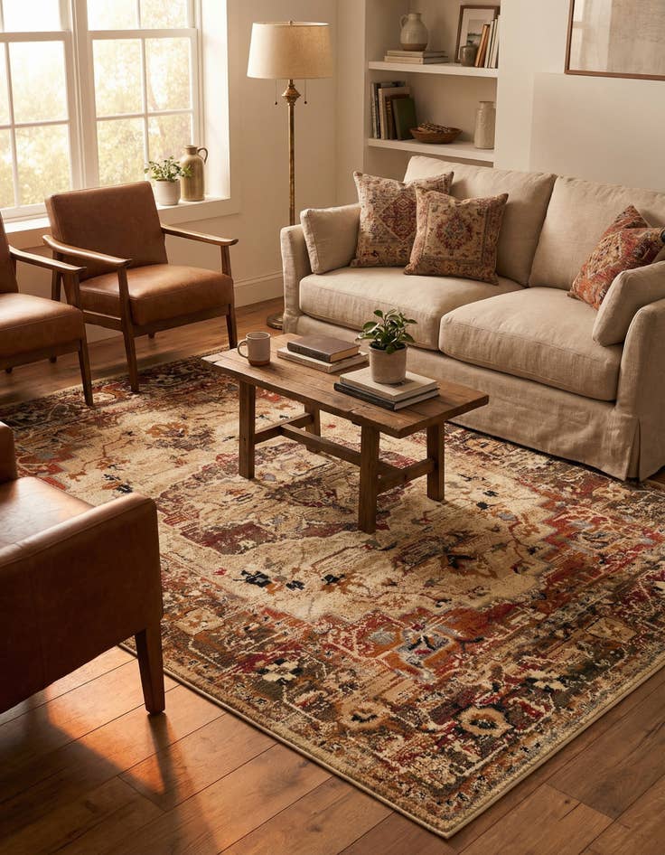 Detail image of 5' 3 x 8' Saturn Rug