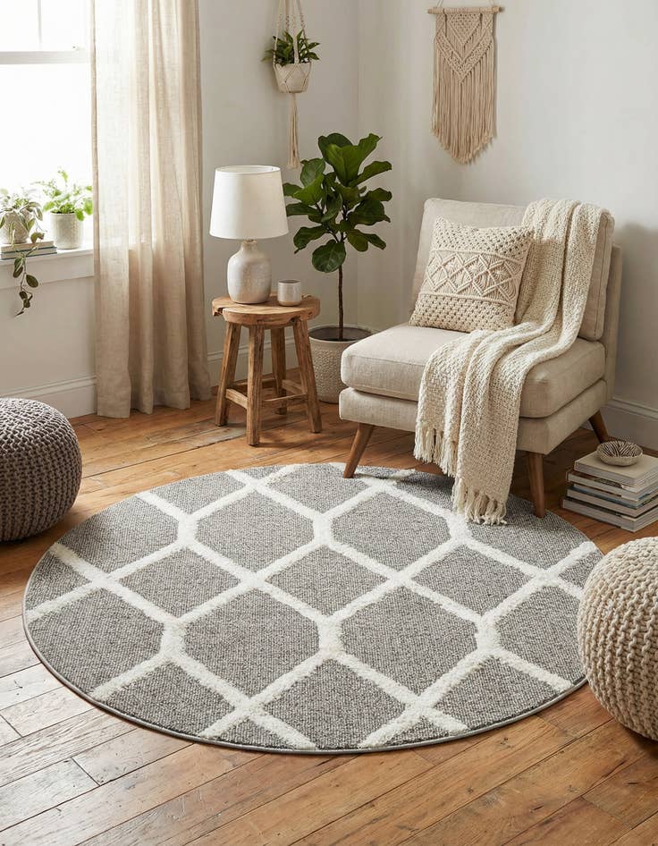 Detail image of 5' 3 x 5' 3 Boho Round Rug