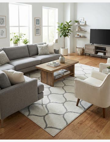 9' x 12' Trellis Frieze Rug