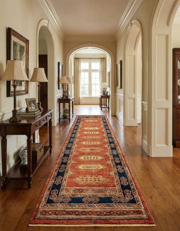 2' 9 x 9' 8 Luribaft Wool Runner Rug