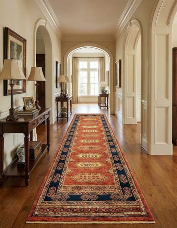 2' 9 x 9' 8 Luribaft Wool Runner Rug