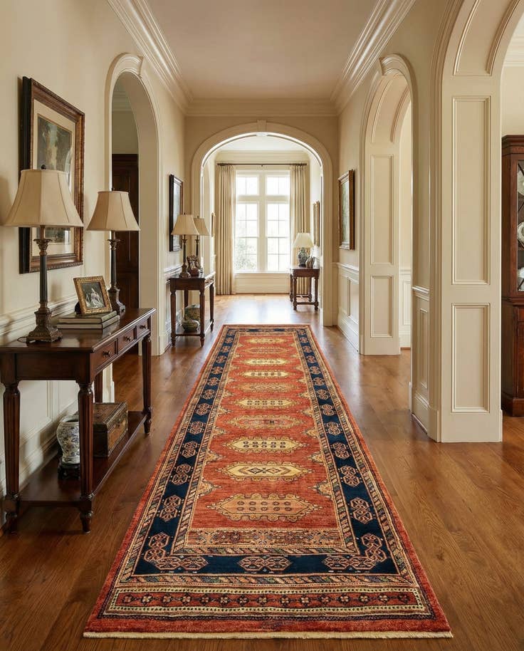 Detail image of 2' 9 x 9' 8 Luribaft Wool Runner Rug