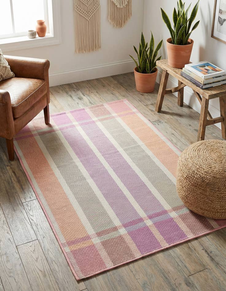 Detail image of  2' x 3'  Washable Ribbon Indoor / Outdoor Rug