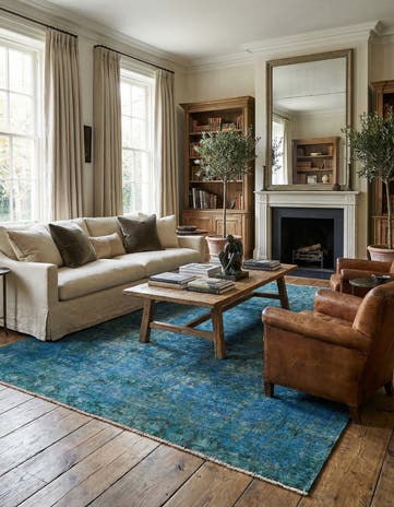 7' 1 x 10' 1 Hand Knotted Ultra Vintage Persian Wool Rug