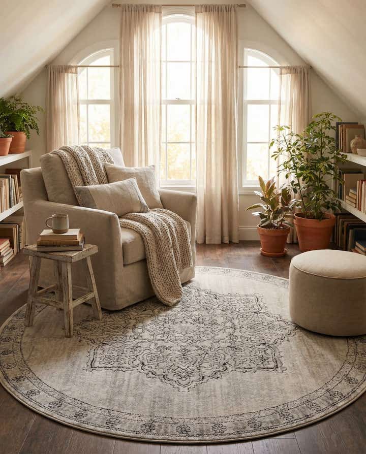 7' x 7' Nyla Round Rug