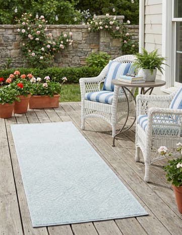 2' x 8' Easy-Clean Sabrina Soto Indoor / Outdoor Runner Rug