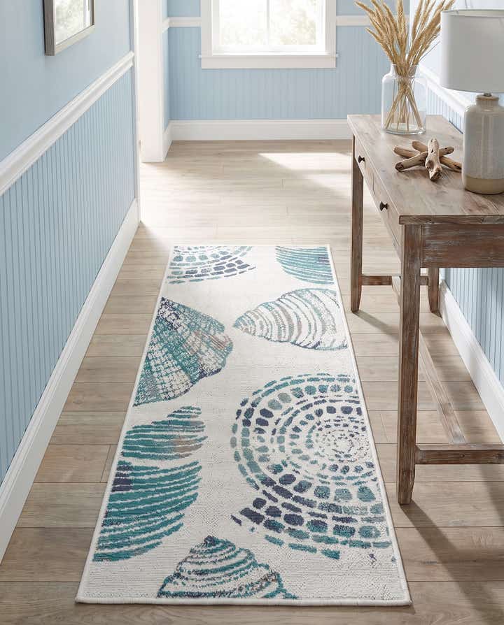 2' x 5' Easy-Clean Coastal Indoor / Outdoor Runner Rug
